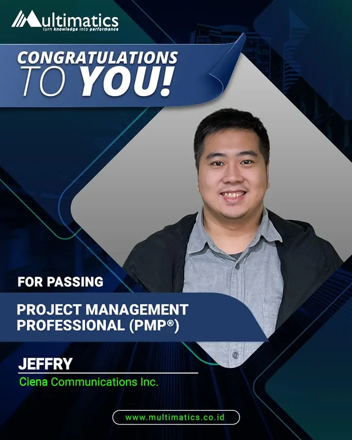 PMP® graduate Jeffry