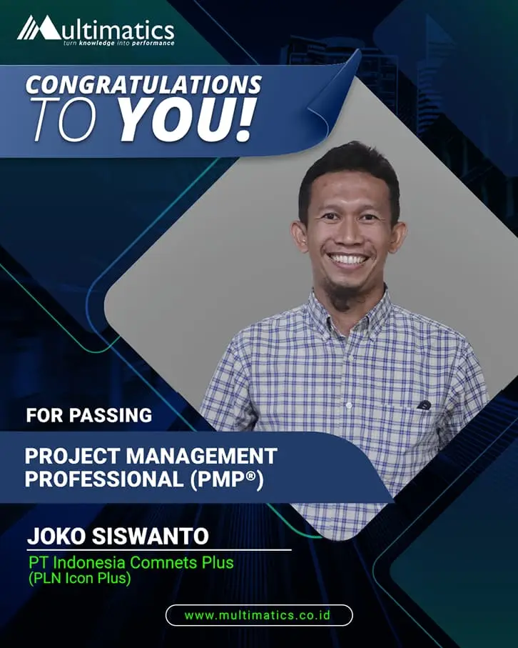 PMP® graduate Siswanto